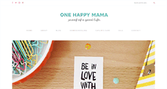 Desktop Screenshot of one-happy-mama.com